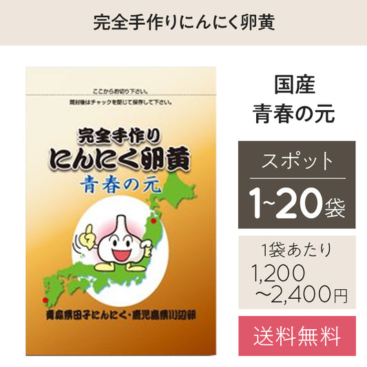 【スポット：1～20袋】青春の元62粒　完全手作りにんにく卵黄